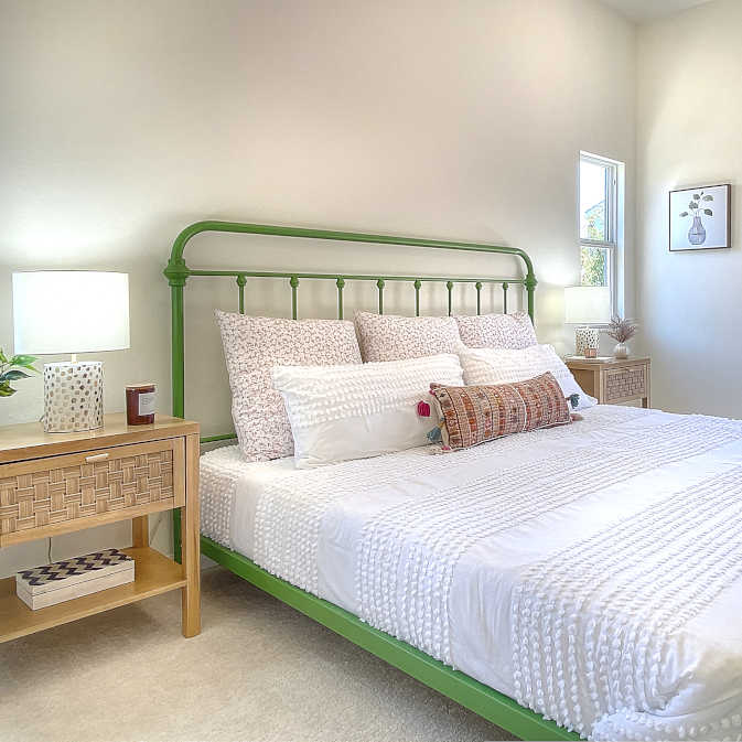 California Comfort bedroom home staging