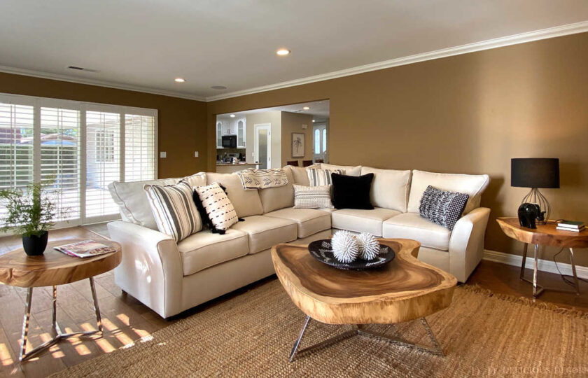 Transitional family room in Thousand Oaks at 4 bedroom, 3 bathroom property