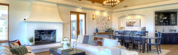 We brought in a Modern Farmhouse design for this Santa Ynez Ranch home