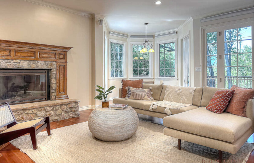 La Canada Flintridge is a beautiful place to call him and we wanted this family room to be more laid back but still have the modern elements that attract today's buyer.