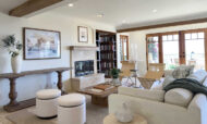 Mediterranean Revival home staging project in Santa Barbara.